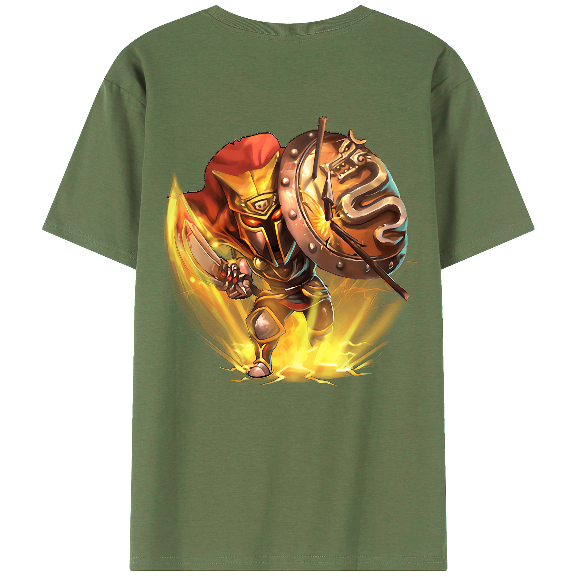 （画像用） リーグ・オブ・レジェンド League of Legends LOL 綿100％ メンズ半袖Tシャツ（バックプリント） 通気性
